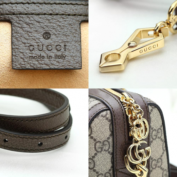 Gucci(구찌) 524532 GG 수프림 캔버스 WEB 오피디아 미디움 보스턴 탑 핸들 2WAY