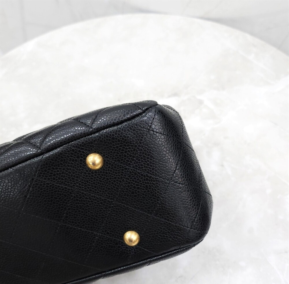 [럭스유] 샤넬 CC로고 타임리스 캐비어 라지 숄더백 21번대