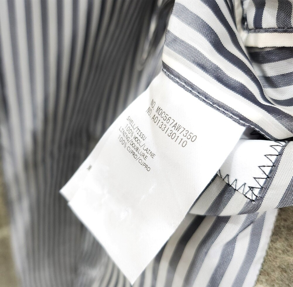 [럭스유] 0 / 톰브라운 체크 삼선 울 코트