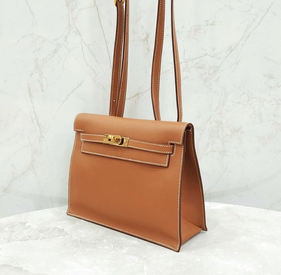 [럭스유] 에르메스 켈리 단스 카멜 골드 B각인