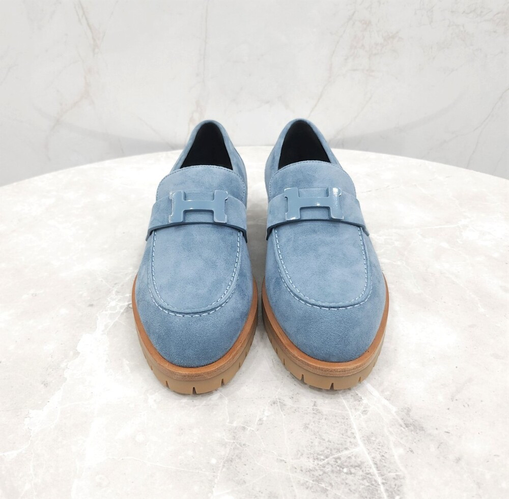 [럭스유] 36.5 / 에르메스 포부르 스웨이드 로퍼