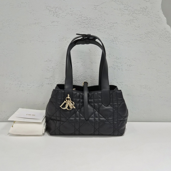 디올 뚜주흐 스몰 까나쥬 블랙 토트백 M2822OSHJ