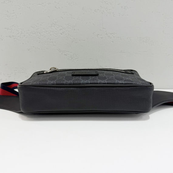 구찌 GG 수프림 블랙 벨트백 474293