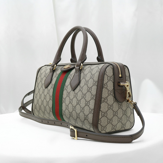 Gucci(구찌) 524532 GG 수프림 캔버스 WEB 오피디아 미디움 보스턴 탑 핸들 2WAY
