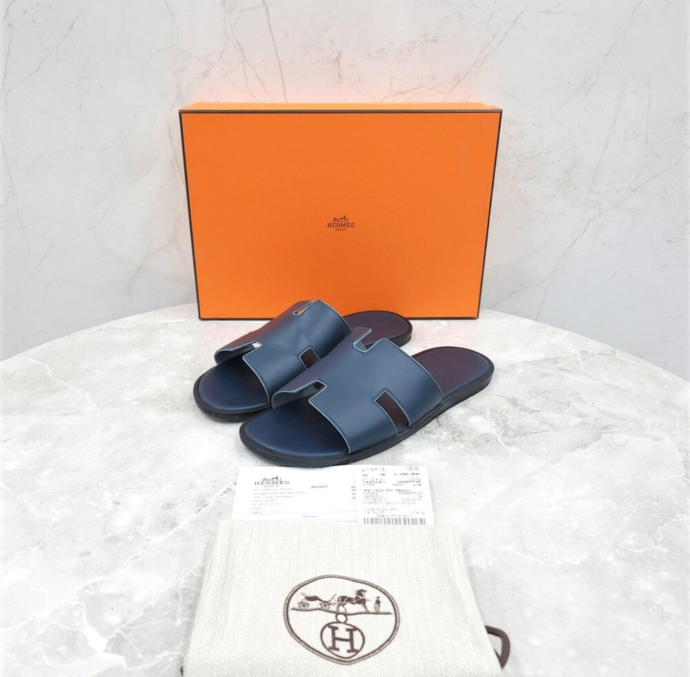 [럭스유] 43 / 에르메스 네이비 이즈미르 샌들 슬리퍼