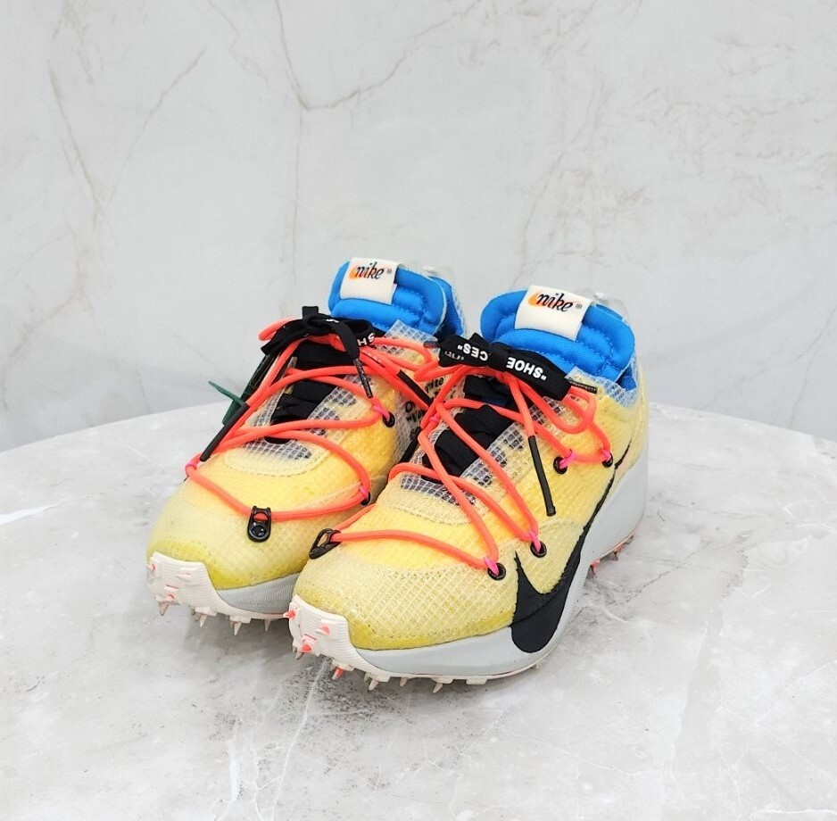 [럭스유] 235 / 오프화이트 X 나이키 베이퍼 스트릿 옐로우