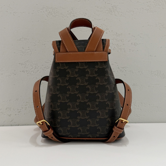 셀린느 트리옹프 캔버스 미니 풀코 백팩 전시상품급 197662CAS