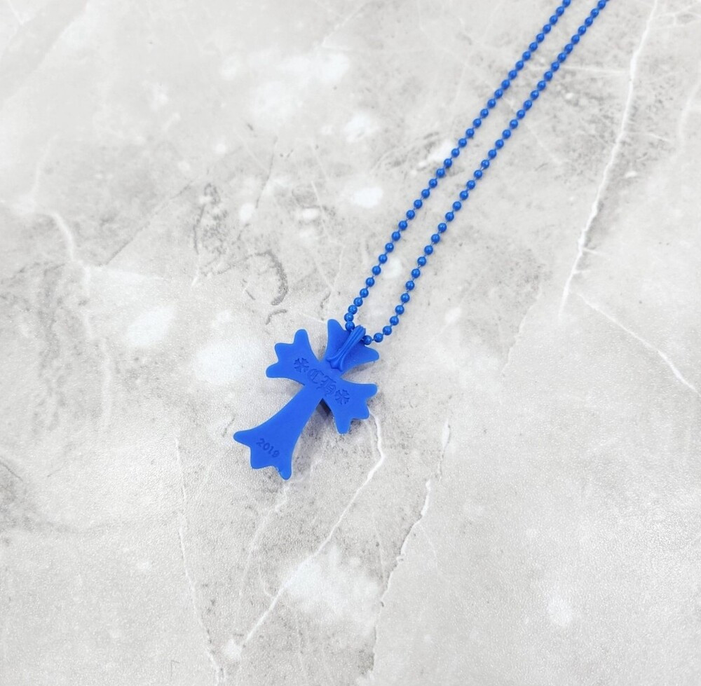 [럭스유] (새상품) 크롬하츠 실리크롬 CH 20주년 한정판 목걸이 펜던트 블루