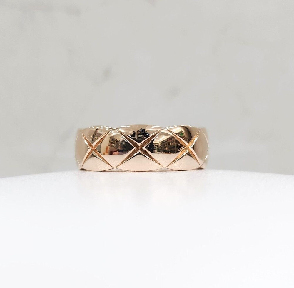 [럭스유] 샤넬 코코크러쉬 다이아 18K 베이지골드 링 스몰 54호