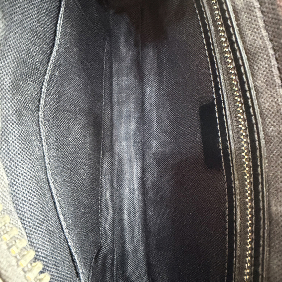 구찌 GG 수프림 블랙 벨트백 474293