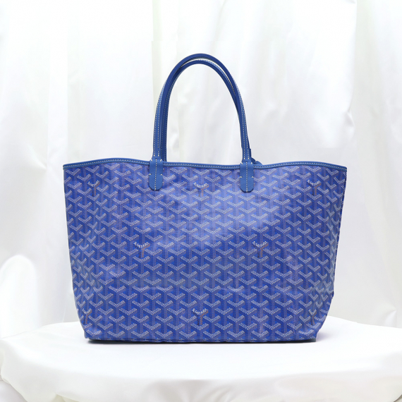 Goyard(고야드) AMALOUIS-PM 스카이블루 고야딘 캔버스 생루이 PM 쇼퍼 숄더백 + 보조파우치