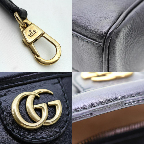 Gucci(구찌) 524620 블랙 레더 르벨 스몰 크로스백