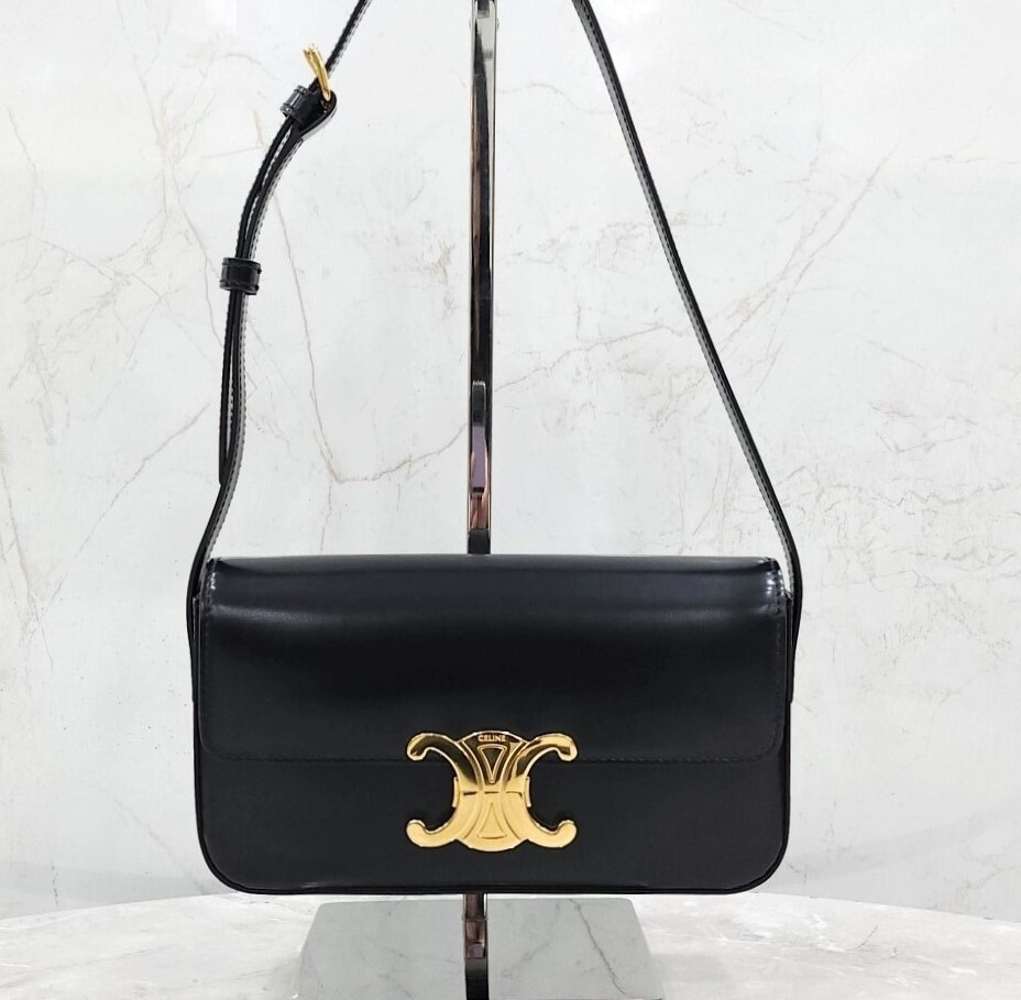 [럭스유] 셀린느 클로드 숄더백 샤이니 카프스킨 194143BF4