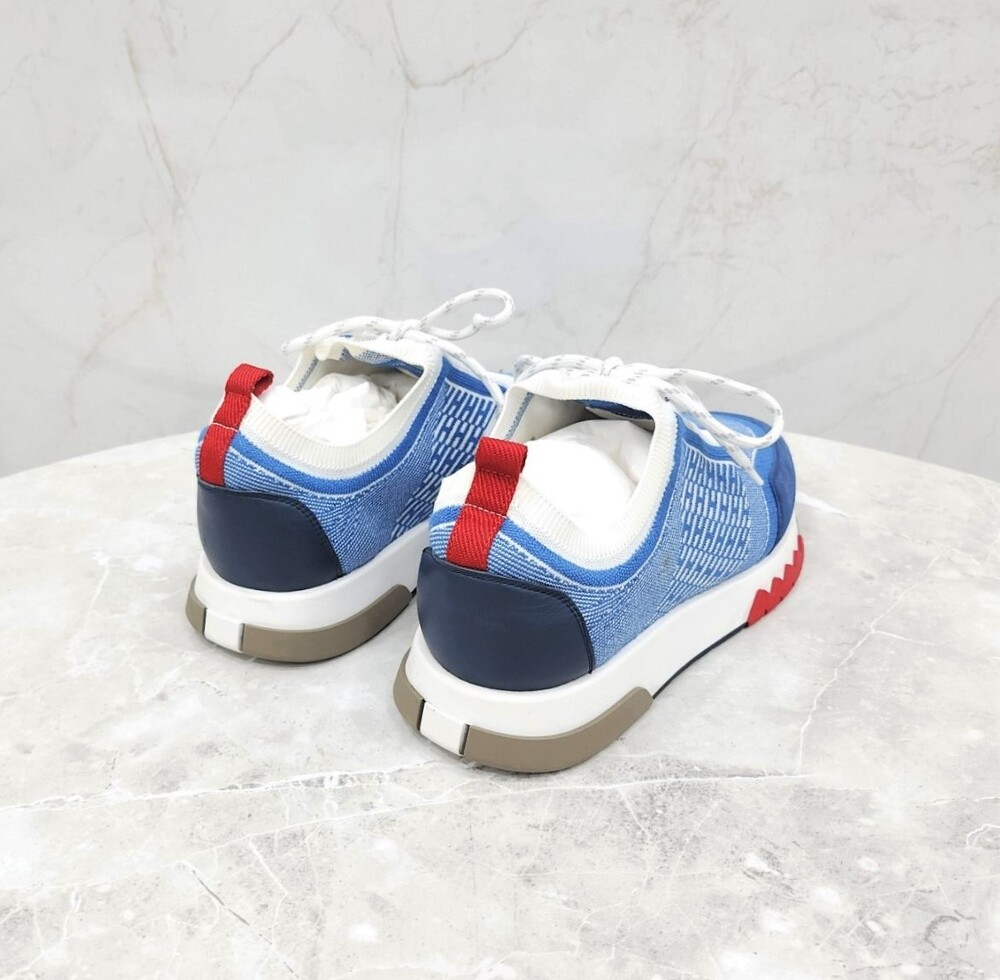 [럭스유] 39.5 / 에르메스 어딕트 스니커즈 블루진