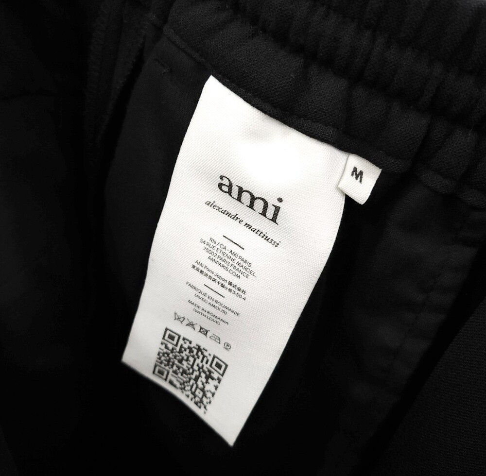 [럭스유] (새상품) M / 아미 스트레이트 블랙 팬츠