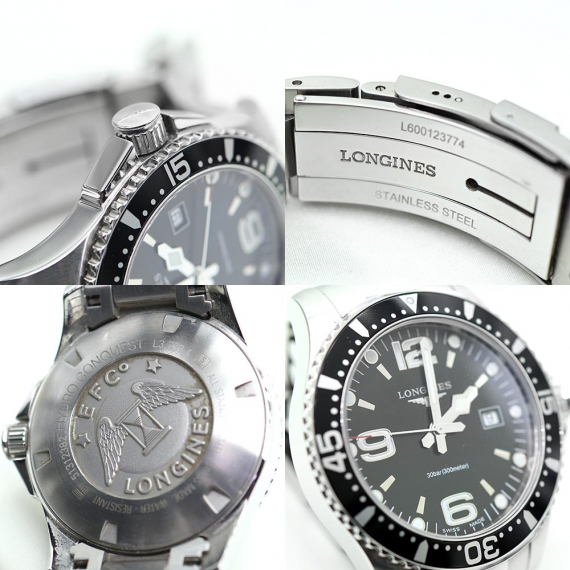 Longines(론진) L3.730.4 HydroConquest 하이드로 콘퀘스트 41MM 스틸 밴드 오토매틱 남성 시계