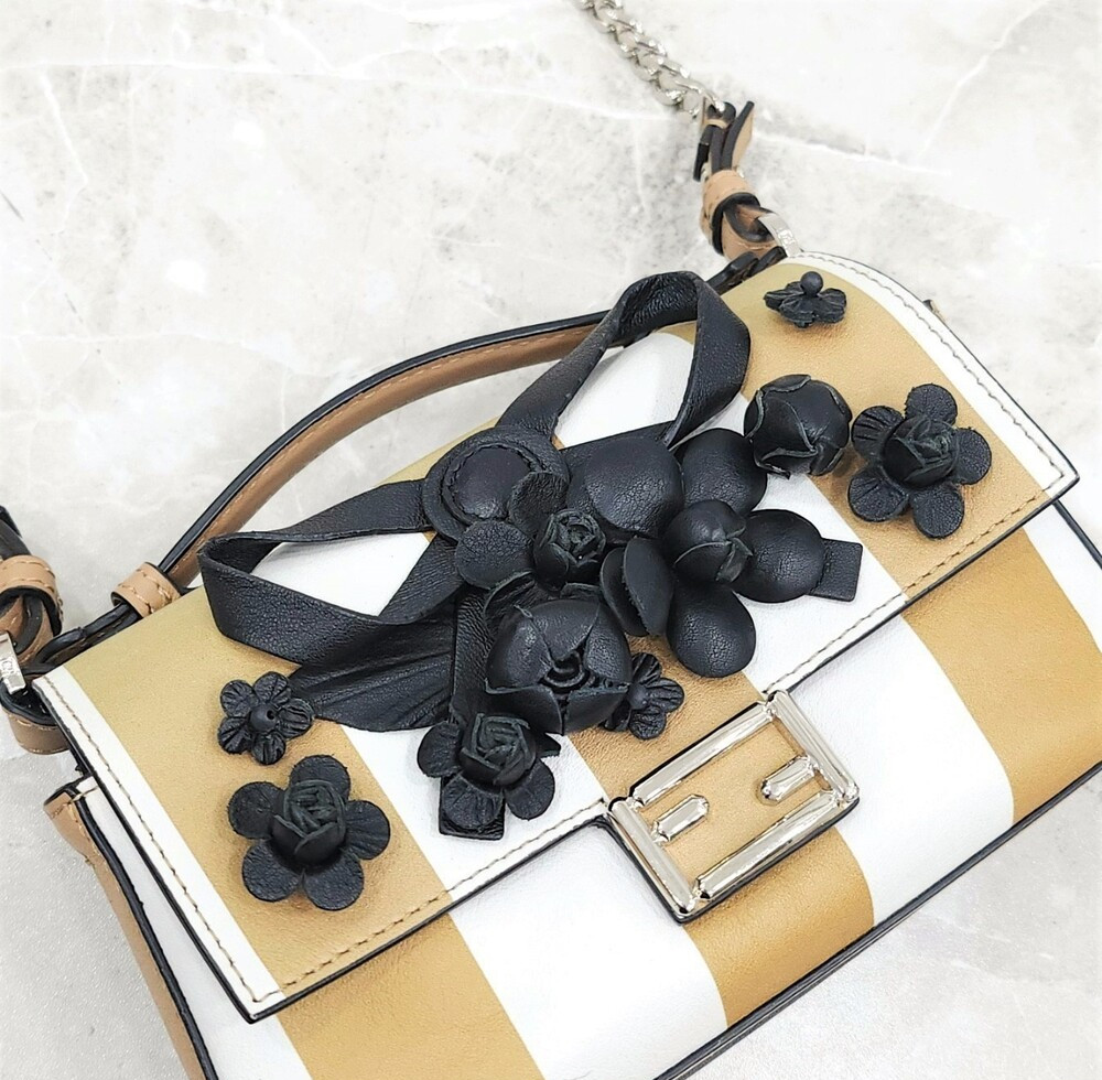 [럭스유] 펜디 플로랄 마이크로 바게트 더블 미니 크로스백