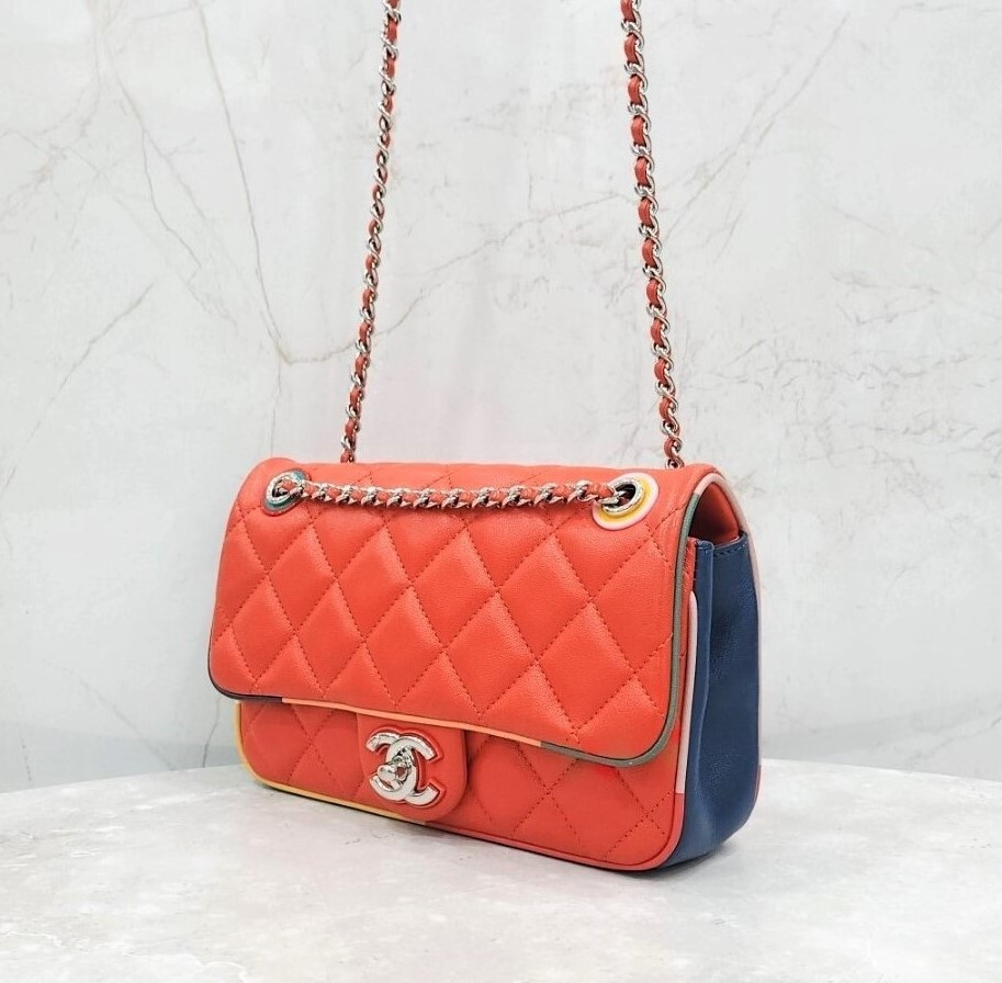 [럭스유] 샤넬 램스킨 멀티 체인 숄더백 23번대