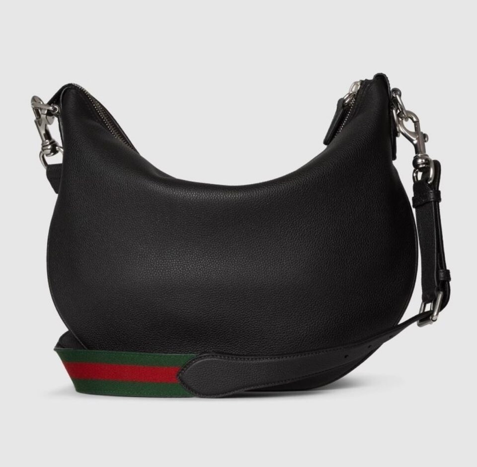 [럭스유] (새상품) 구찌 B 스몰 레더 숄더백 블랙 801887