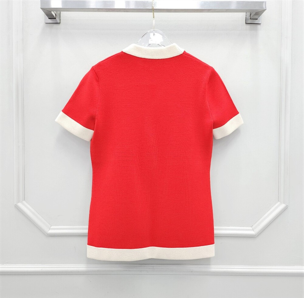 [럭스유] S / 구찌 자수 로고 브이넥 가디건