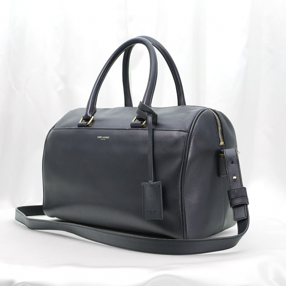 Saint Laurent(생로랑) 322049 블랙 레더 보스턴 더플 2WAY