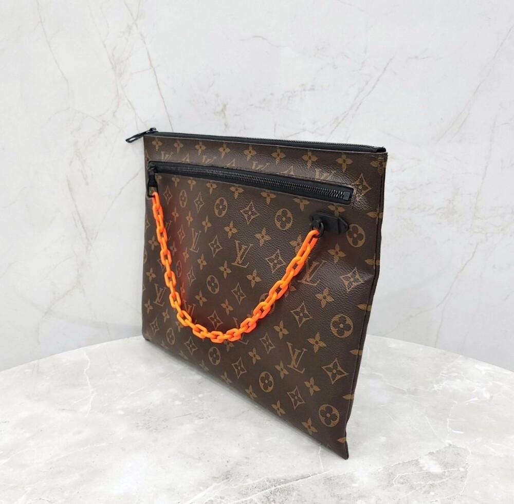 [럭스유] 루이비통 한정판 버질아블로 모노그램 체인 클러치백