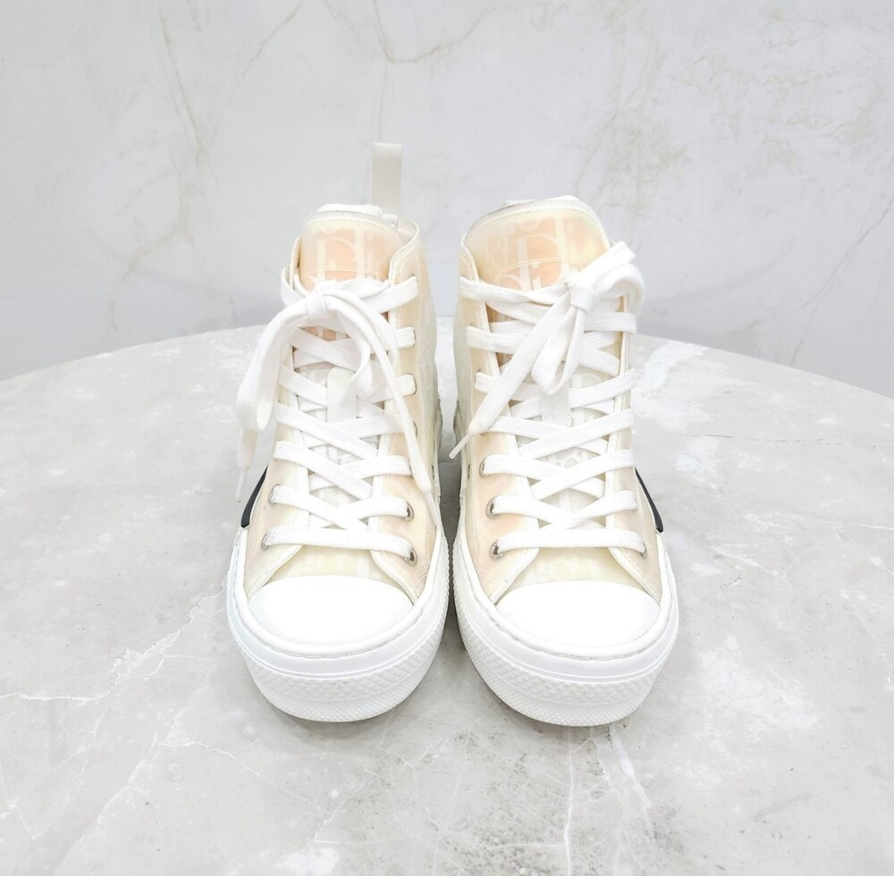 [럭스유] 35 / 디올 화이트 오블리크 B23 하이탑 스니커즈