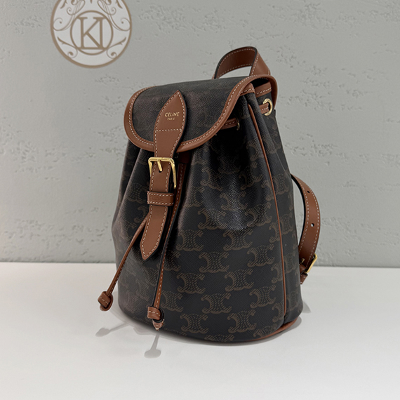 셀린느 트리옹프 미니 풀코 백팩 전시상품급 197662CAS