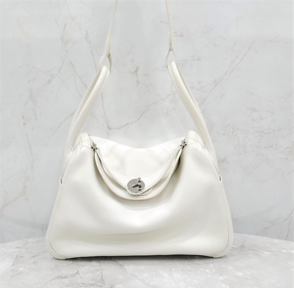 [럭스유] 에르메스 린디 26 화이트 은장 C각인