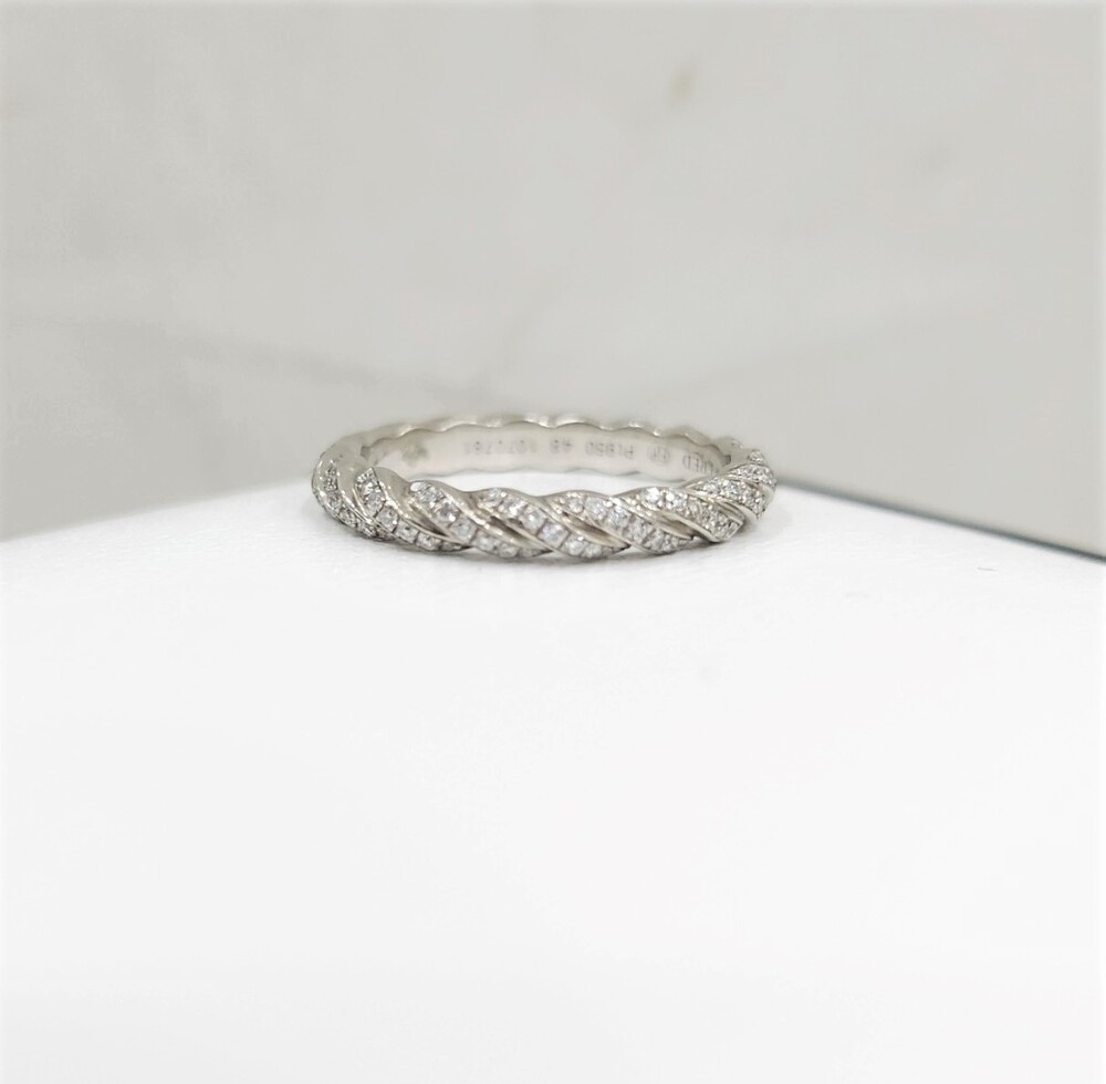 [럭스유] 프레드 다이아 포스텐 플래티넘 웨딩링 48호 4B0706