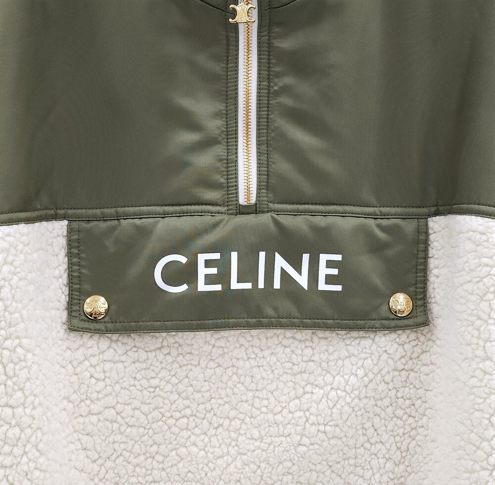 [럭스유] (새상품) 36 / 셀린느 캐시미어 시어링 자켓 W818536S