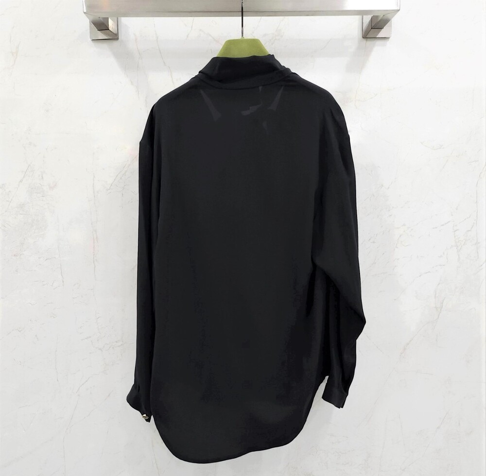 [럭스유] (새상품) 38 / 구찌 보우넥 실크 블라우스 740513