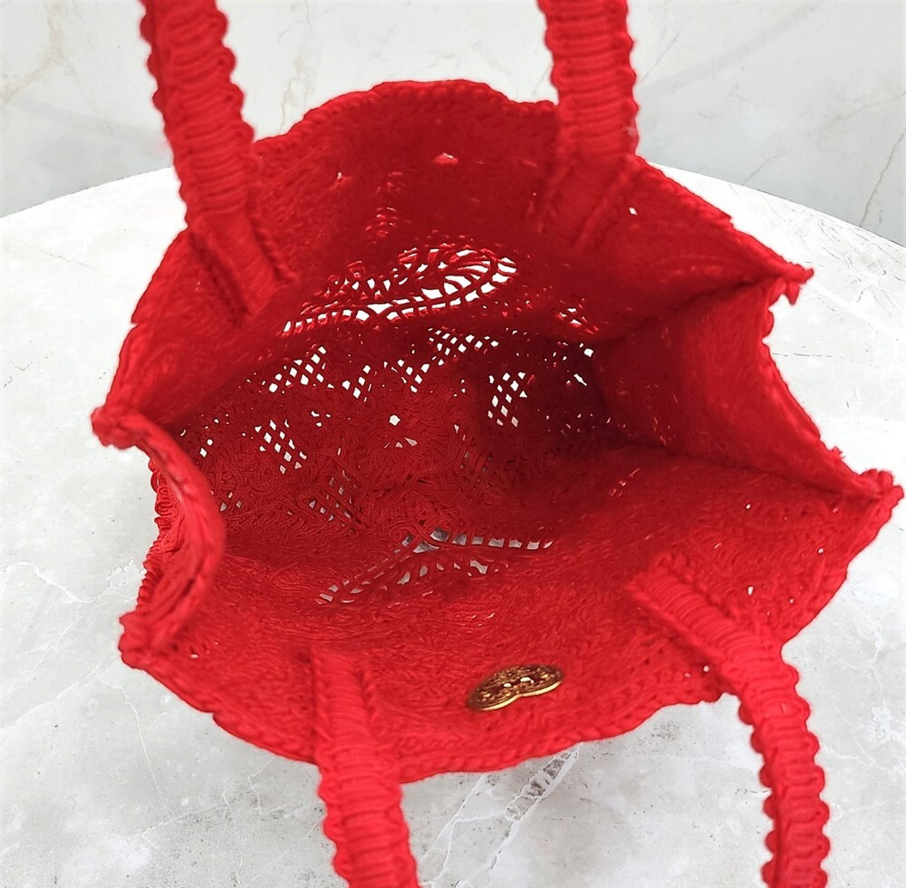 [럭스유] (새상품) 돌체앤가바나 코르도네토 스몰 레이스 쇼퍼