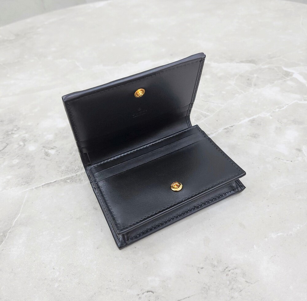 [럭스유] (새상품) 구찌 GG 마틀라세 레더 카드 지갑 723786