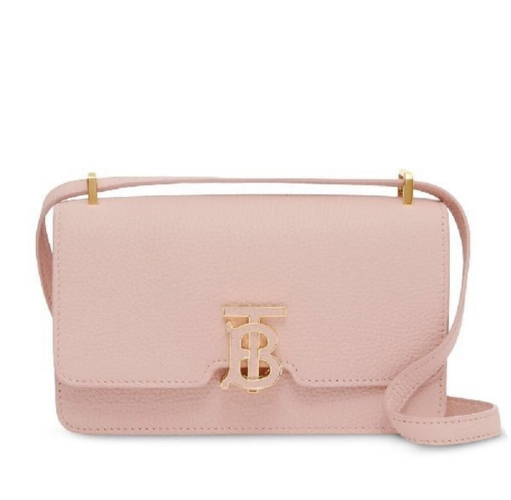 [럭스유] (새상품) 버버리 미니 TB 레더 크로스백 핑크 8063128