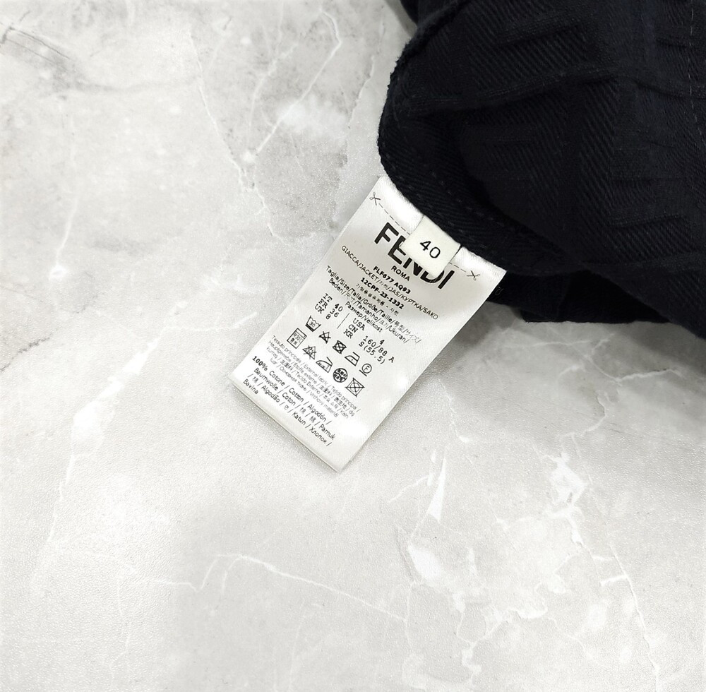 [럭스유] 40 / 펜디 FF 벨티드 셔츠 데님 자켓 FLF677