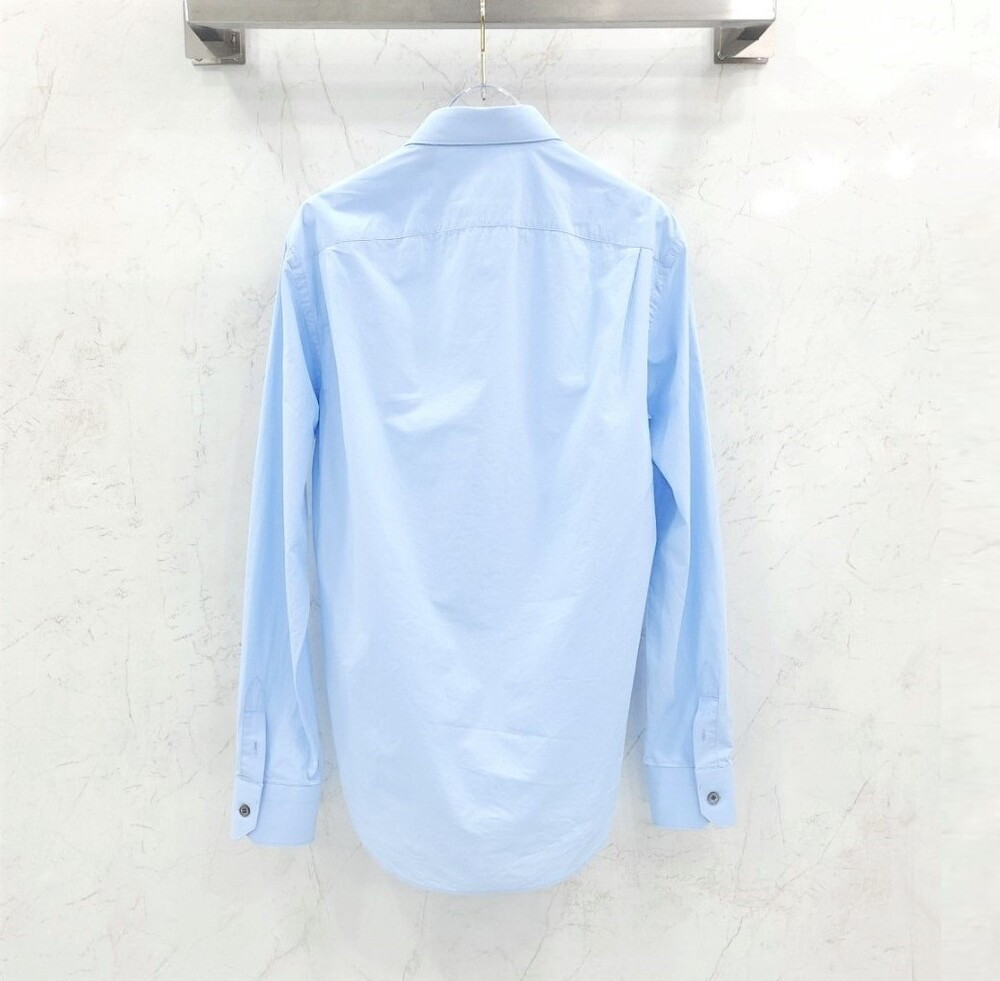 [럭스유] (새상품)  S / 루이비통 로고 프린팅 레귤러 블루 셔츠