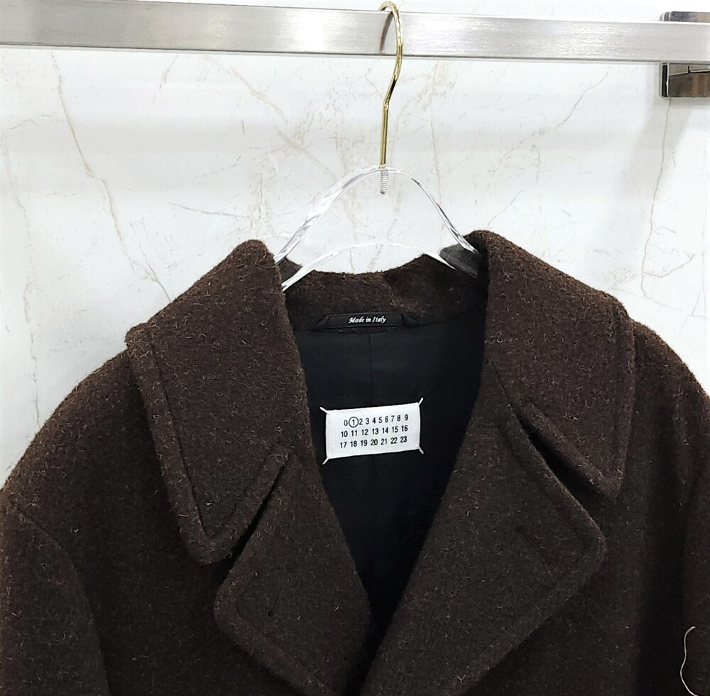 [럭스유] (새상품) 38 / 메종 마르지엘라 아플리케 울 코트