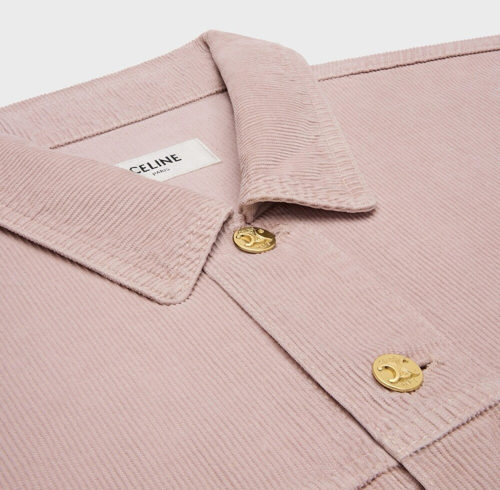 [럭스유] (새상품)  XS / 셀린느 코듀로이 카 코트 자켓 RV0U9921V