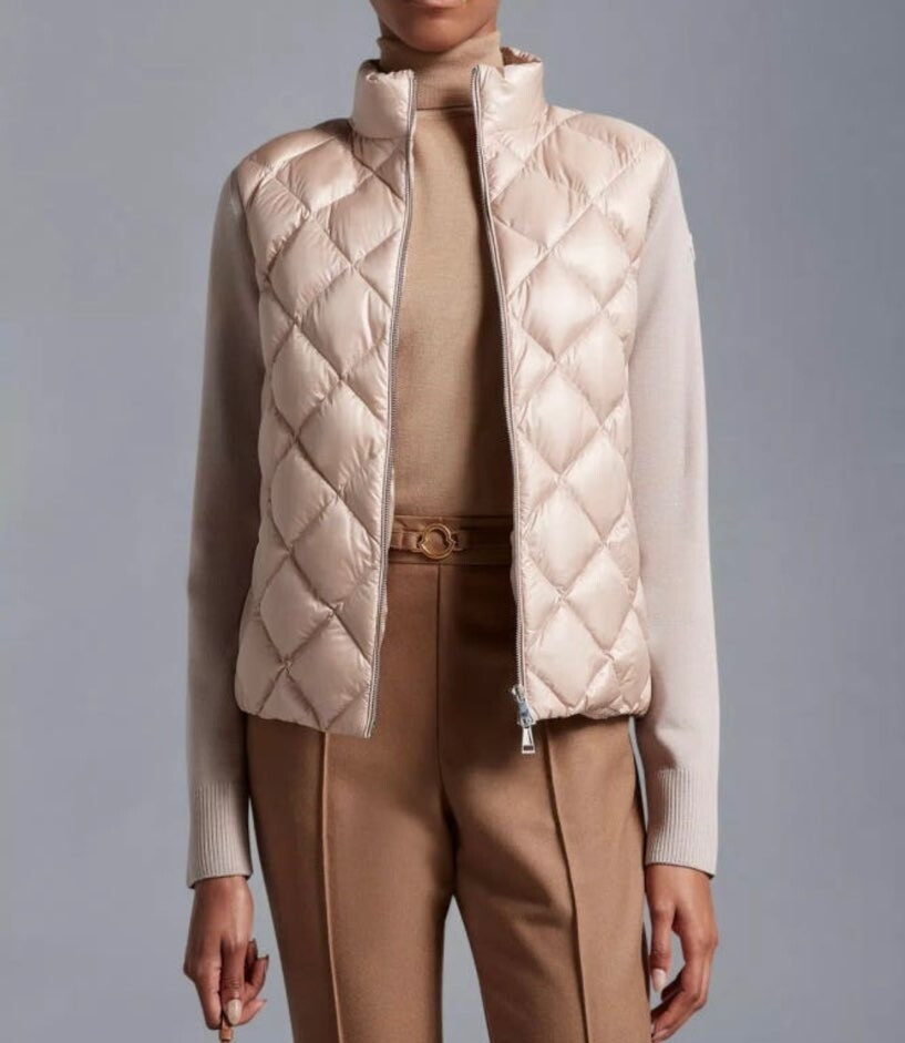 [럭스유] XS / 몽클레어 트리콧 울 패딩 가디건 J20939B00017