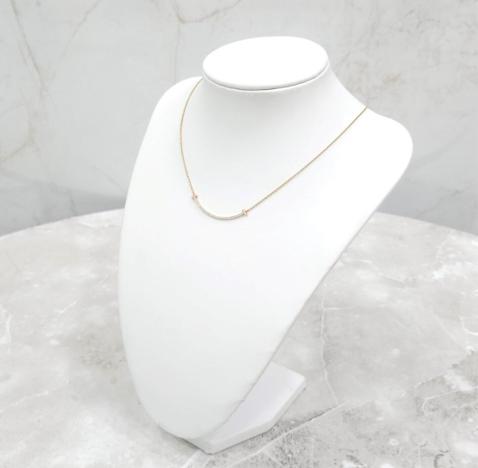 [럭스유] 티파니앤코 다이아 T 스마일 스몰 펜던트 목걸이 34684421