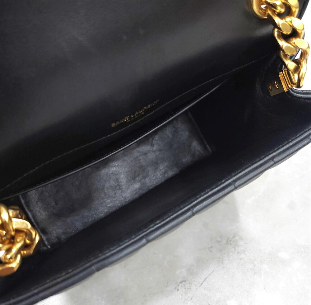 [럭스유] 생로랑 그랑 드 뿌드르 비키 레더 숄더백 미듐 532612