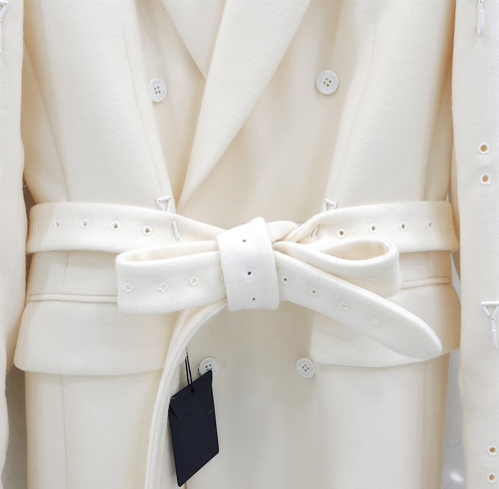 [럭스유] (새상품) 46 / 루이비통 후크 벨티드 울 롱 코트 1A9UKJ