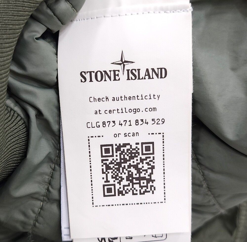 [럭스유] (새상품) S / 스톤아일랜드 카키 크링클랩스 봄버 자켓 8115409236