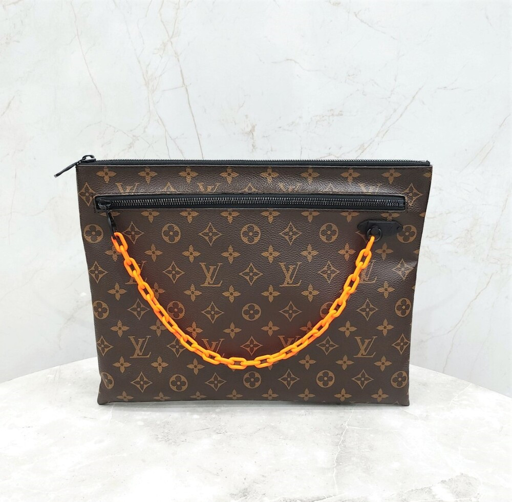 [럭스유] 루이비통 한정판 버질아블로 모노그램 체인 클러치백