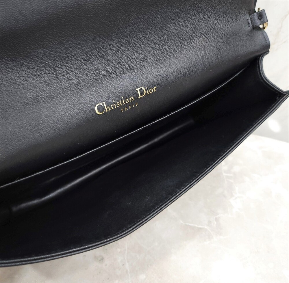 [럭스유] 디올 레이디 디올 파우치 체인백 블랙 까나쥬 S0204ONMJ