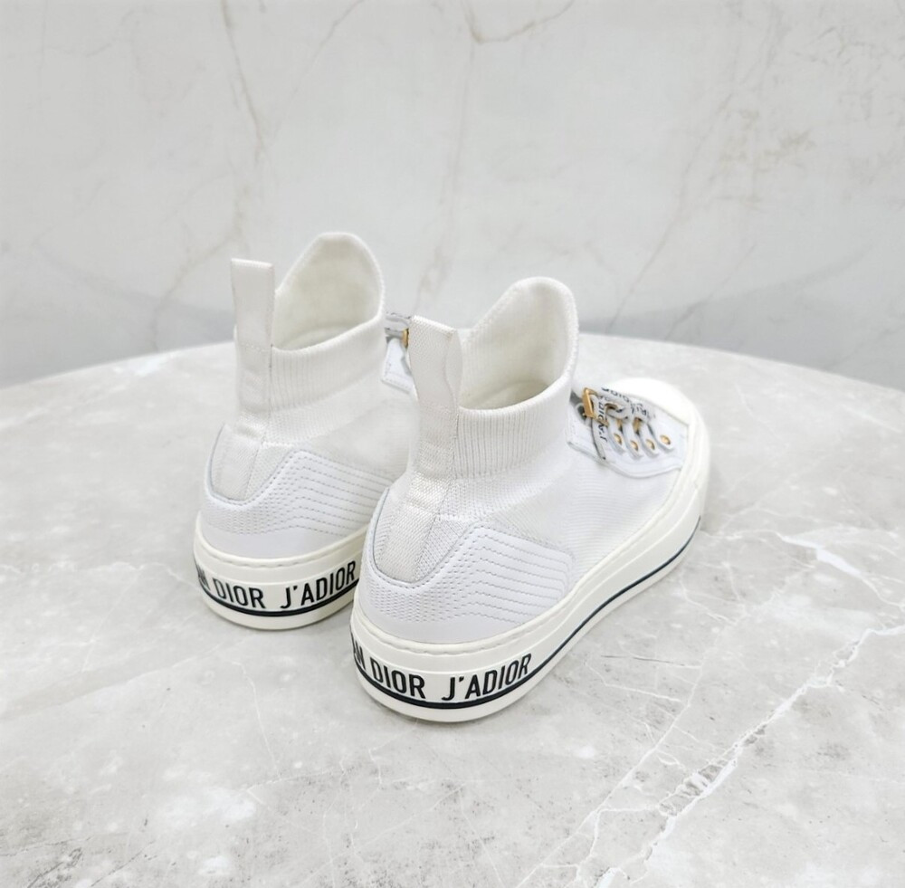 [럭스유] 35.5 / 디올 화이트 워크앤디올 니트 스니커즈