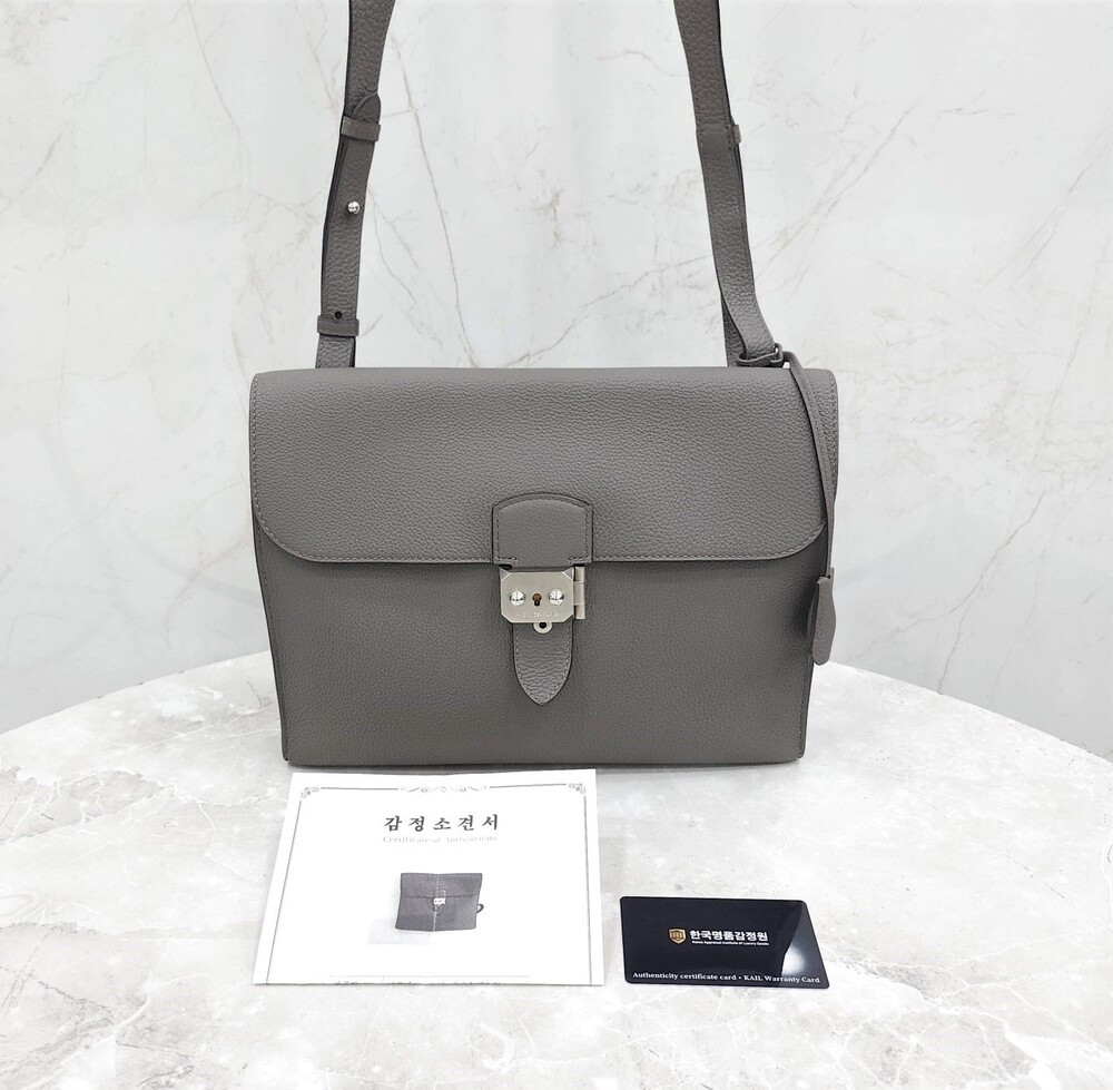 [럭스유] 에르메스 삭아데페슈 29 메신저백 그리스 에땅 은장 U각인