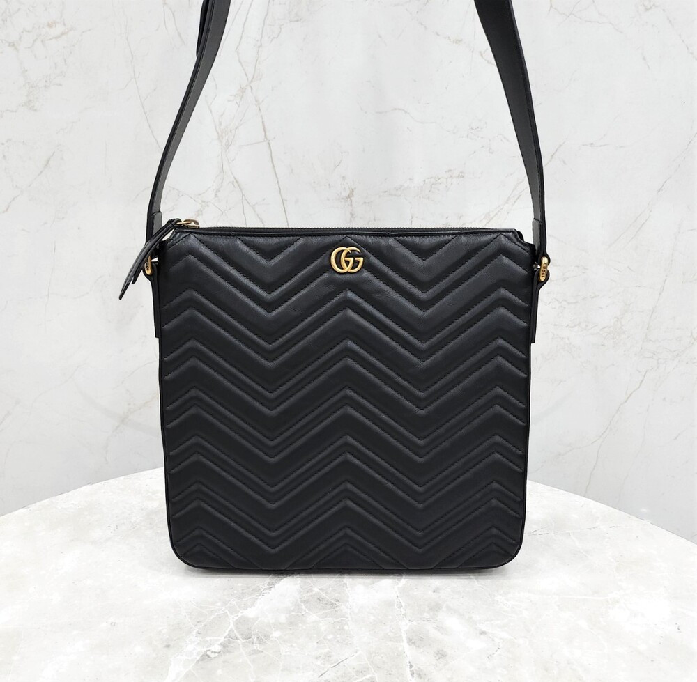 [럭스유] 구찌 GG 마틀라세 쉐브론 크로스백 523369