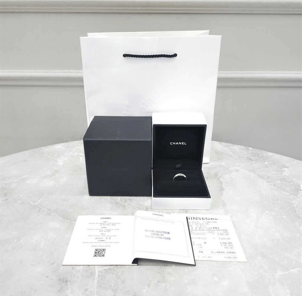 [럭스유] 샤넬 화이트 세라믹 울트라 링 47호 J3091